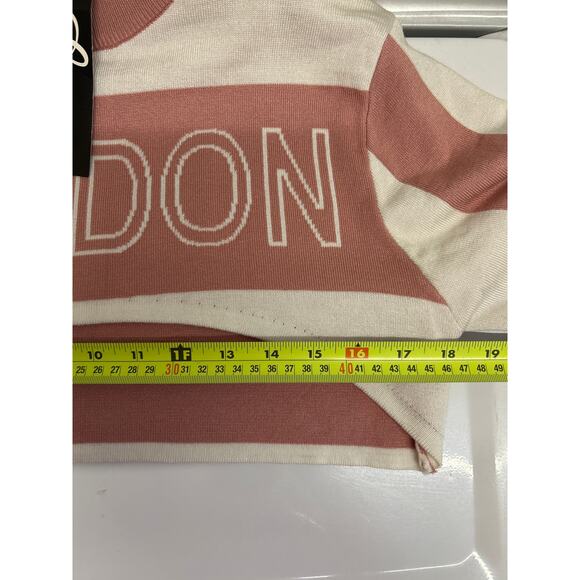 NWT Landon Crop Top Lavish Balboa Women’s Sweater Size Large long sleeve crew - Picture 10 of 11